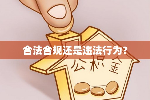 城固合法合规还是违法行为？