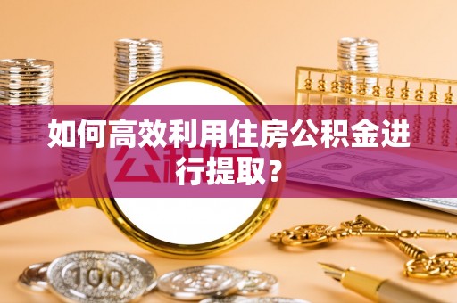 城固如何高效利用住房公积金进行提取？